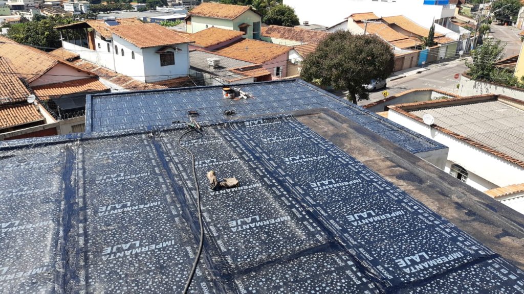 Impermeabilização com Manta Asfáltica em Casa Residencial