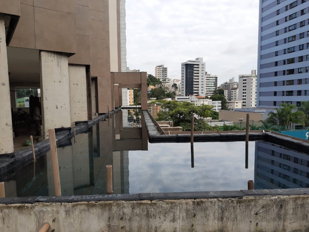 Impermeabilização de Piscina em Ed. Residencial com Manta Asfáltica 4mm Tipo III